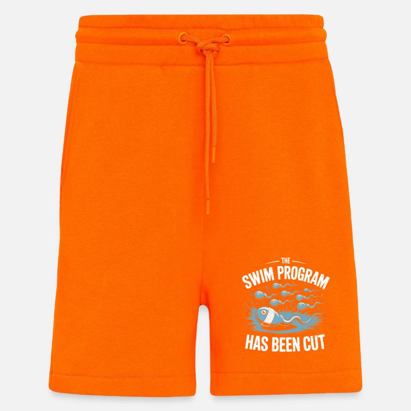 Le programme de natation est terminé - Short bio décontracté fabriqué en UE - SUNSET ORANGE