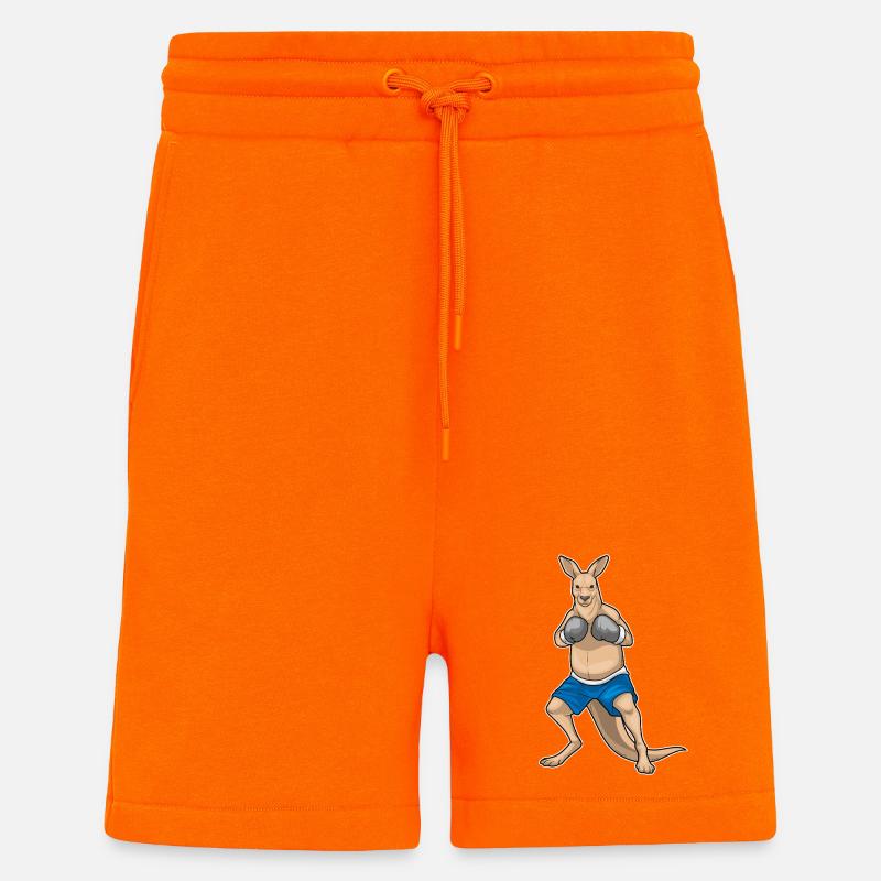 Känguru Boxer Boxhandschuhe Boxen - Shorts - made by SPREAD - SUNSET ORANGE