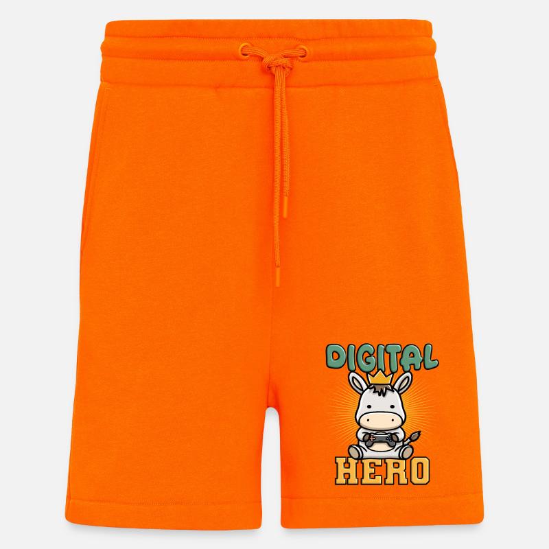 gaming gamen zocken - Shorts - made by SPREAD - SUNSET ORANGE