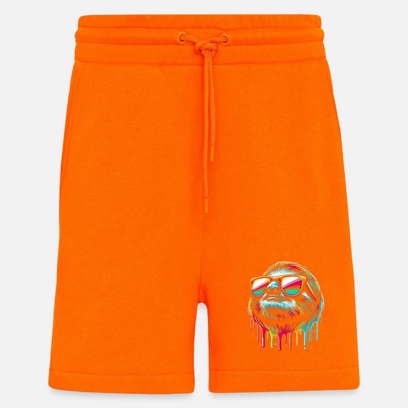 Sloth Sloth Art Lazy Sloth Fan - Shorts - made by SPREAD - SUNSET ORANGE