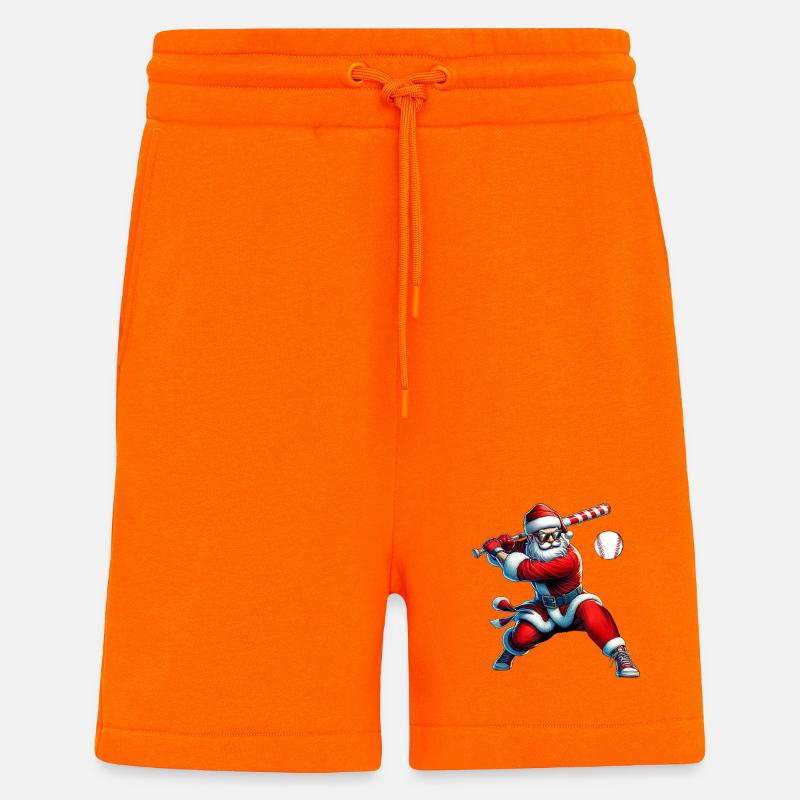 Baseball du Swing du Père Noël - Short bio décontracté fabriqué en UE - SUNSET ORANGE