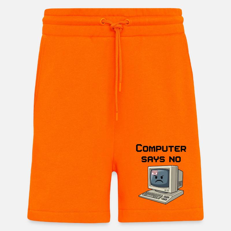 Retro Computer 404 Fehler - Shorts - made by SPREAD - SUNSET ORANGE