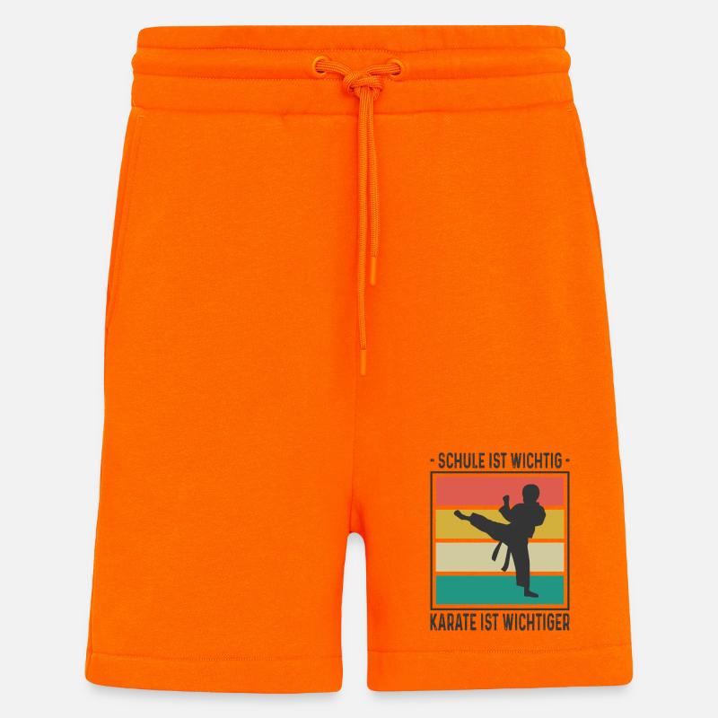 Kinder Karate Training Geschenke - Shorts - made by SPREAD - SUNSET ORANGE