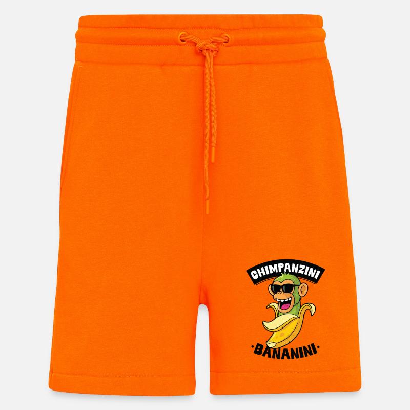 Chimpanzini Bananini - Shorts - made by SPREAD - SUNSET ORANGE