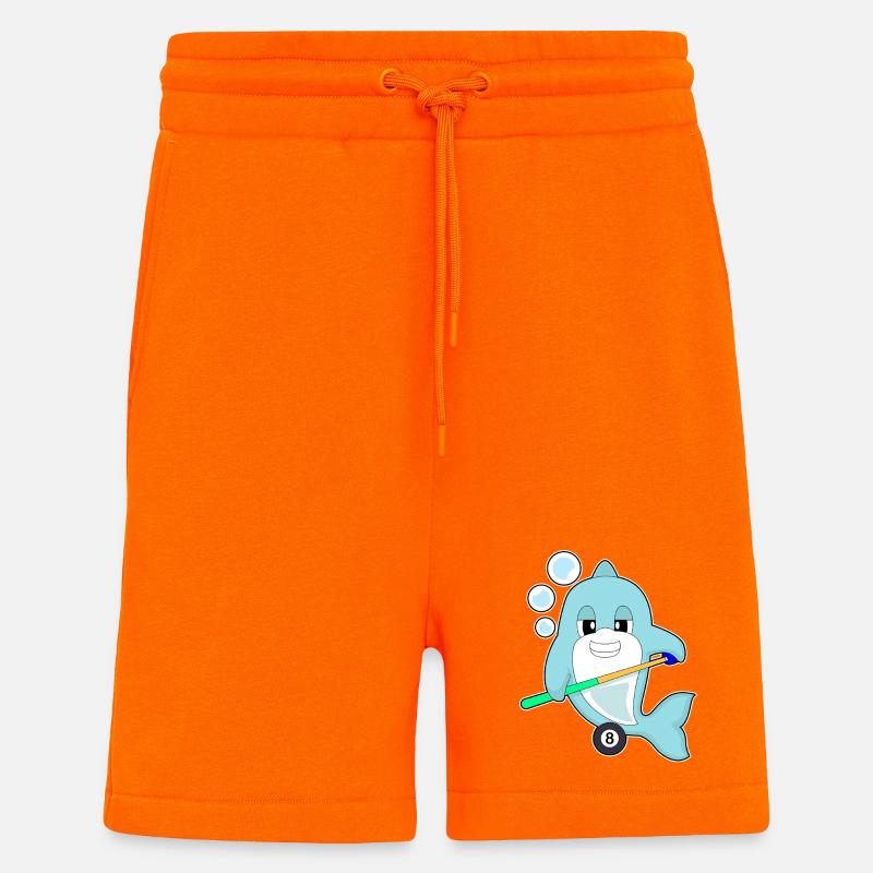 Delfin Billiard Queue Sport - Shorts - made by SPREAD - SUNSET ORANGE
