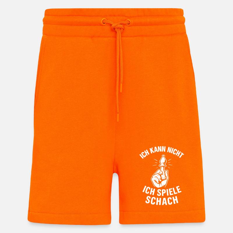Excuse des échecs - Short bio décontracté fabriqué en UE - SUNSET ORANGE
