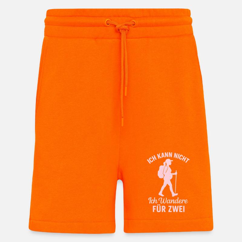 Mère randonneuse enceinte 2026 - Short bio décontracté fabriqué en UE - SUNSET ORANGE