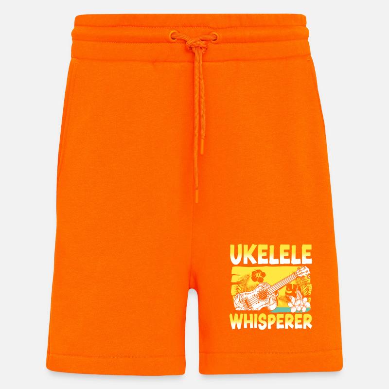 Hawaiian Ukulele Uke Ukulele - Shorts - made by SPREAD - SUNSET ORANGE