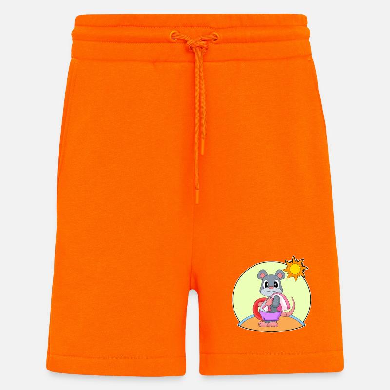 Mouse Swimming Swim Ring Summer - Shorts - made by SPREAD - SUNSET ORANGE