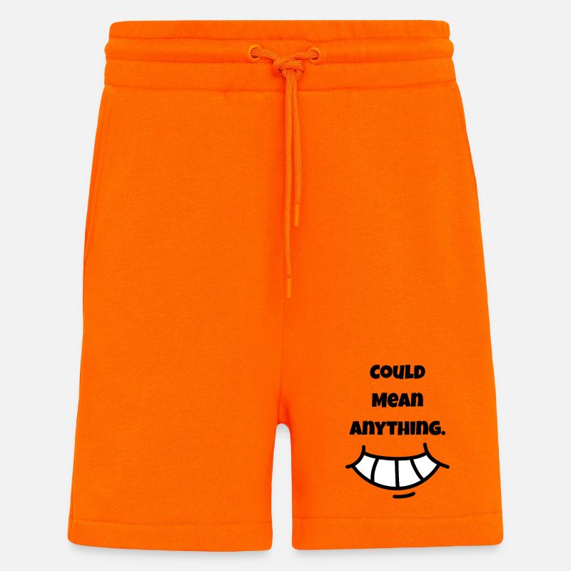 Could mean Anything | Lächeln - Shorts - made by SPREAD - SUNSET ORANGE