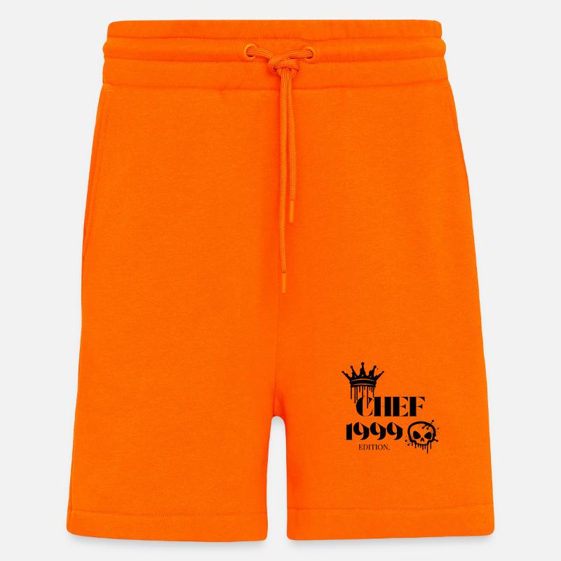 Édition Chef 1999 26e anniversaire Déclaration - Short bio décontracté fabriqué en UE - SUNSET ORANGE