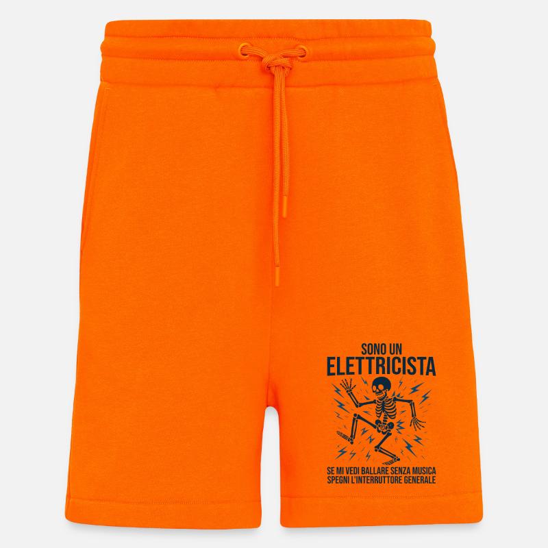 Lustiger Mann, Elektriker, ich bin Elektriker - Shorts - made by SPREAD - SUNSET ORANGE