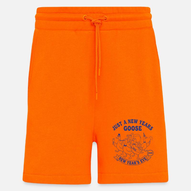 Nur eine Neujahrsgans 2026 Feier - Shorts - made by SPREAD - SUNSET ORANGE