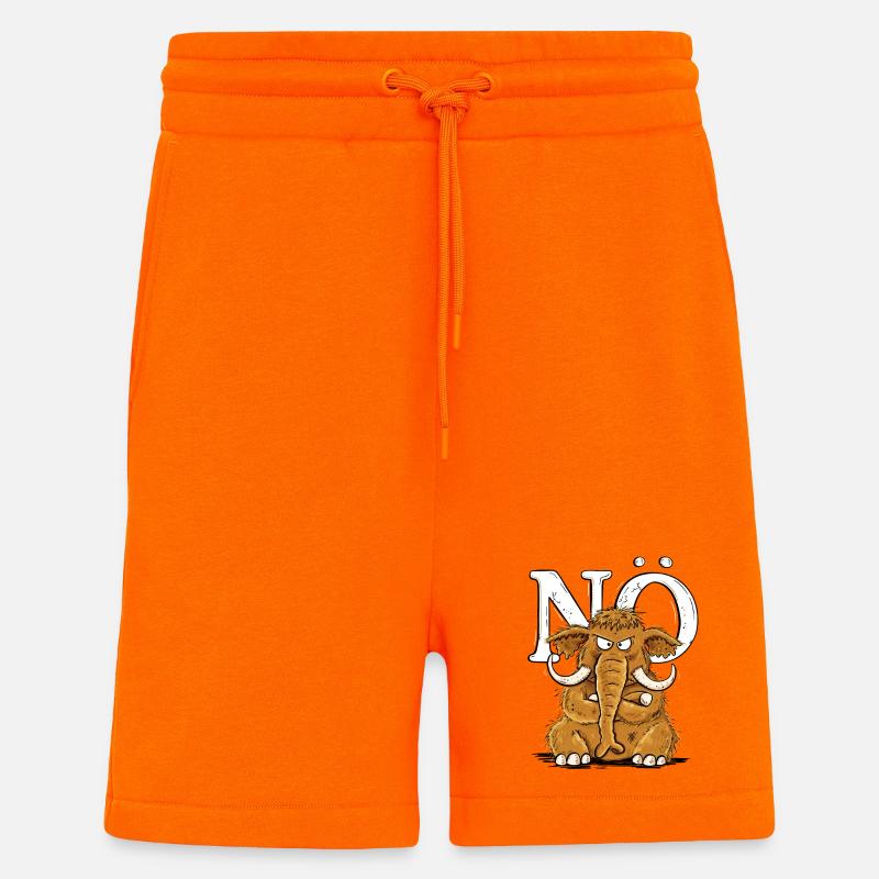 Nö Mammut Statement Nein Einfach Nö - Shorts - made by SPREAD - SUNSET ORANGE