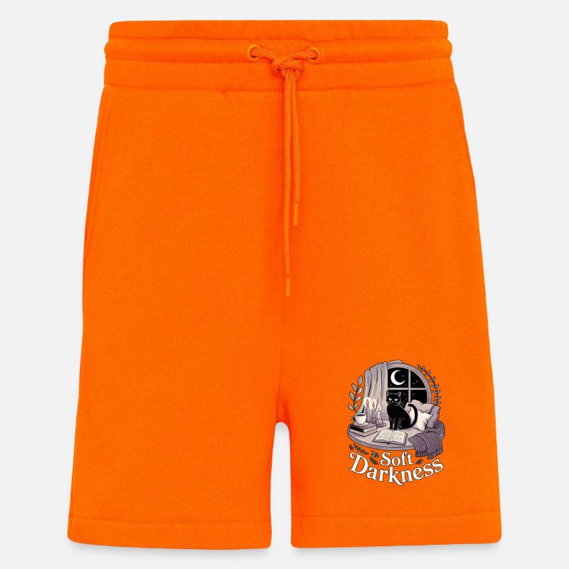 Soft Darkness Cozy Goth Katze - Shorts - made by SPREAD - SUNSET ORANGE
