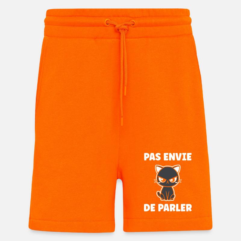 Die grummelige Katze will nicht reden - Shorts - made by SPREAD - SUNSET ORANGE