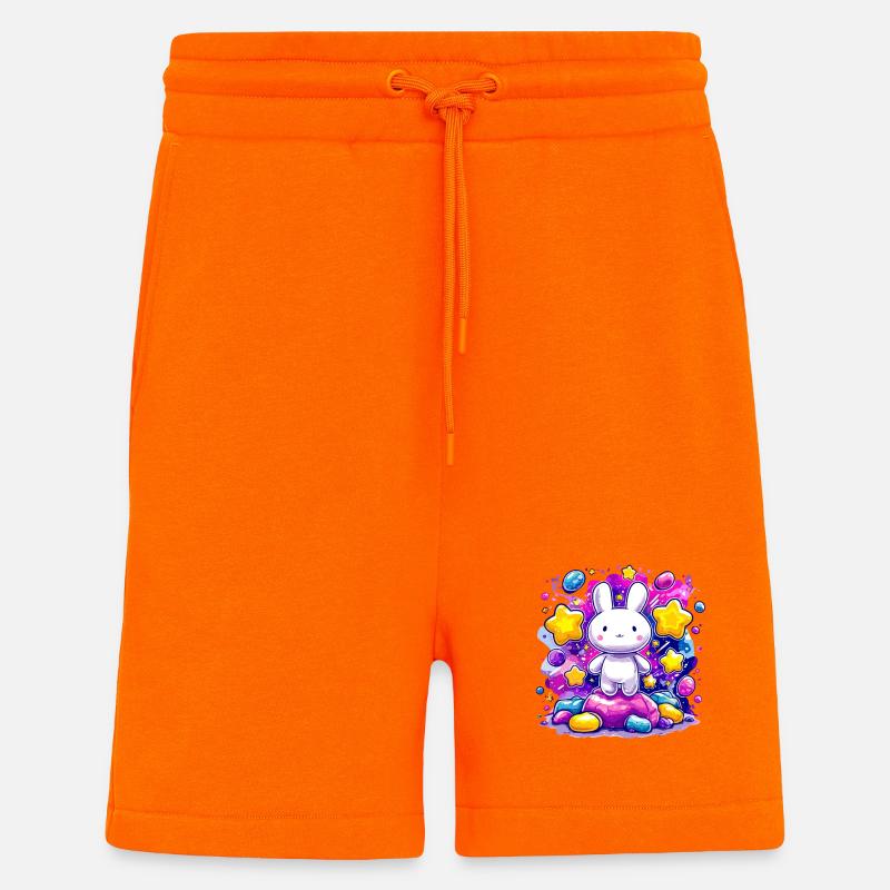 Lau Lapin dans Star Magic - Short bio décontracté fabriqué en UE - SUNSET ORANGE
