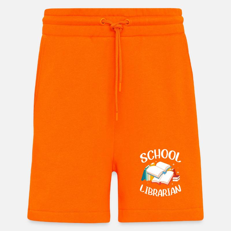Lesen Bibliothek Leseratte - Shorts - made by SPREAD - SUNSET ORANGE