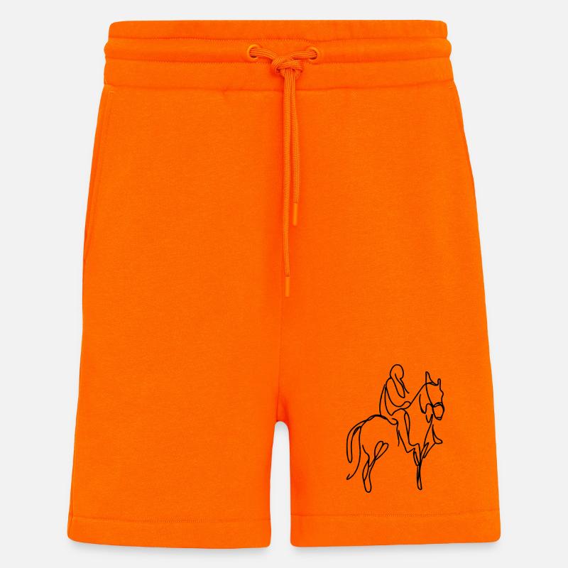 Tab Drawing - Shorts - made by SPREAD - SUNSET ORANGE