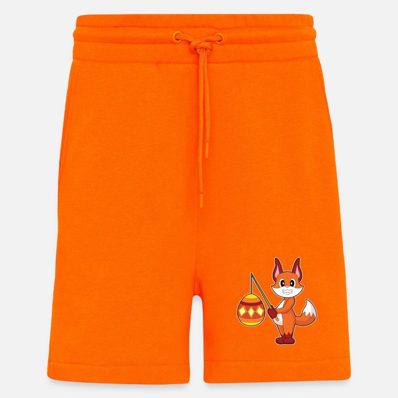 Fuchs Ostern Angeln - Shorts - made by SPREAD - SUNSET ORANGE