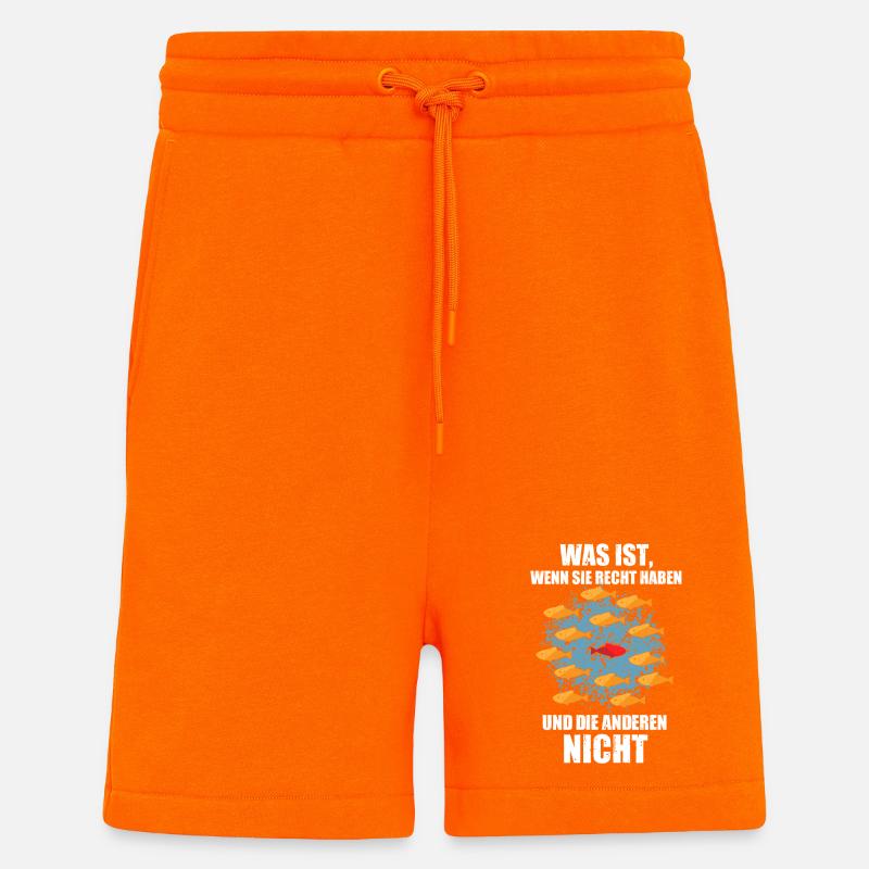 Sei anders Fische Gegen den strom - Shorts - made by SPREAD - SUNSET ORANGE