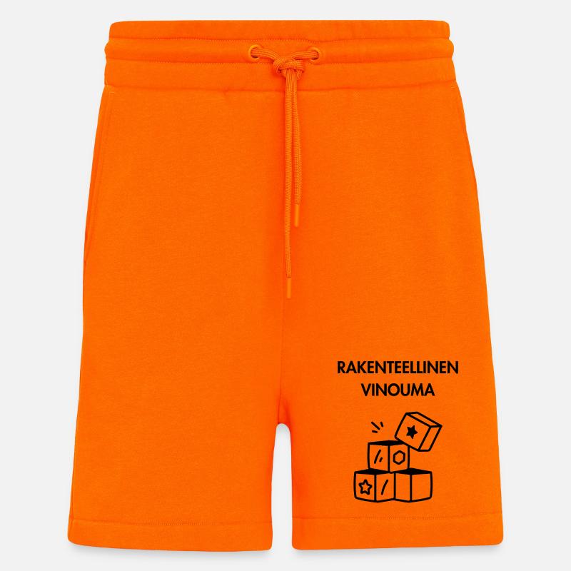 Polarisation structurelle - Short bio décontracté fabriqué en UE - SUNSET ORANGE