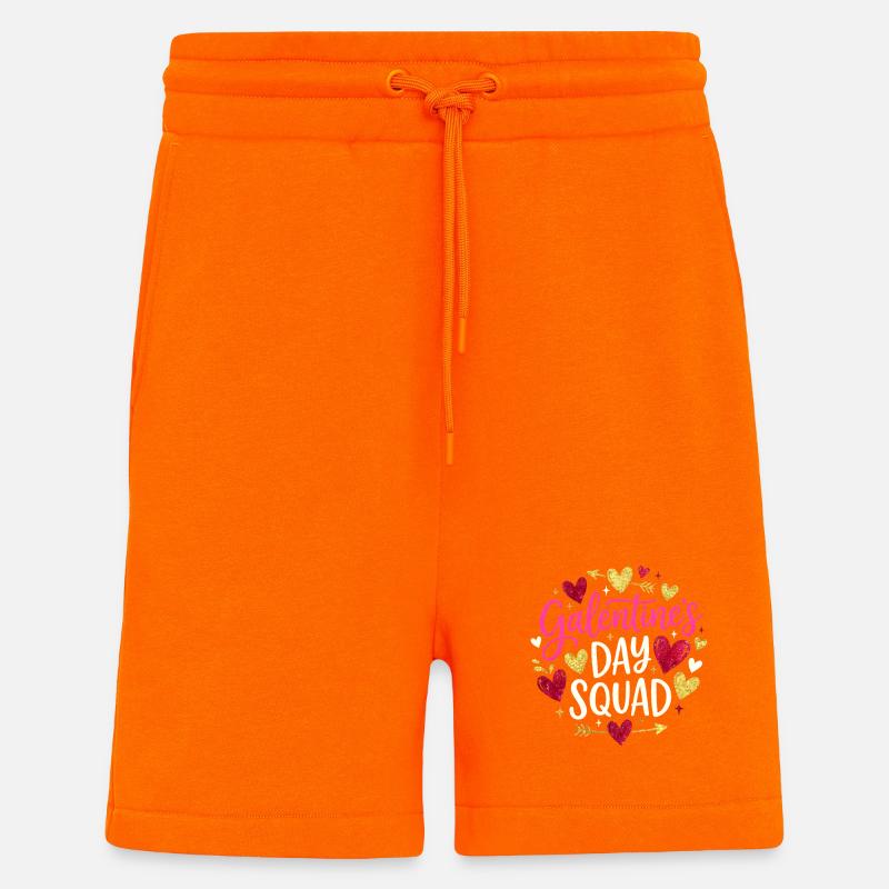 Équipe de la Journée de Galentine - Short bio décontracté fabriqué en UE - SUNSET ORANGE