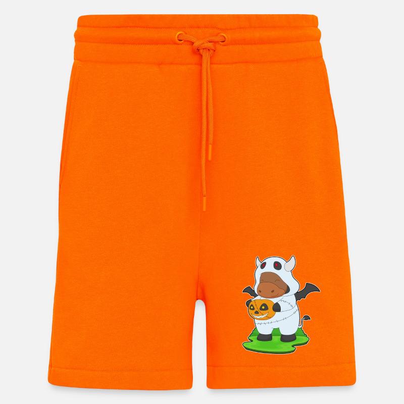 Stier Halloween Geist - Shorts - made by SPREAD - SUNSET ORANGE