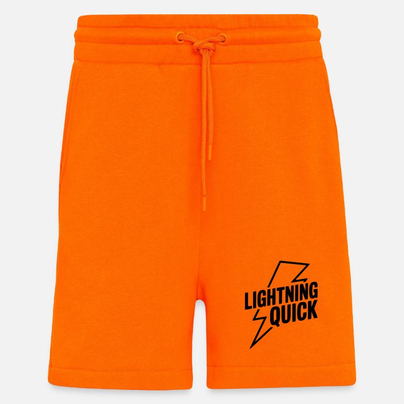 Éclair - Short bio décontracté fabriqué en UE - SUNSET ORANGE