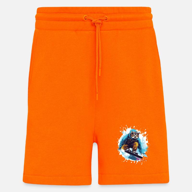Eule Snowboard - Shorts - made by SPREAD - SUNSET ORANGE