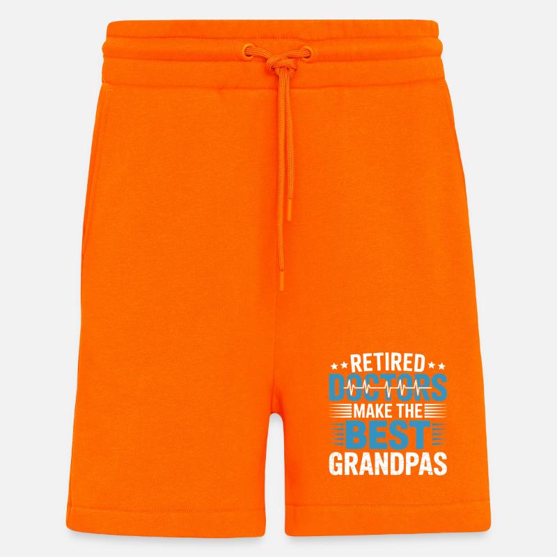 Rentnerärzte Die Besten Großväter - Shorts - made by SPREAD - SUNSET ORANGE