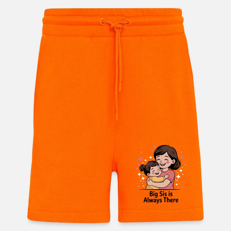 Zärtliche große Schwester-Umarmung - Shorts - made by SPREAD - SUNSET ORANGE