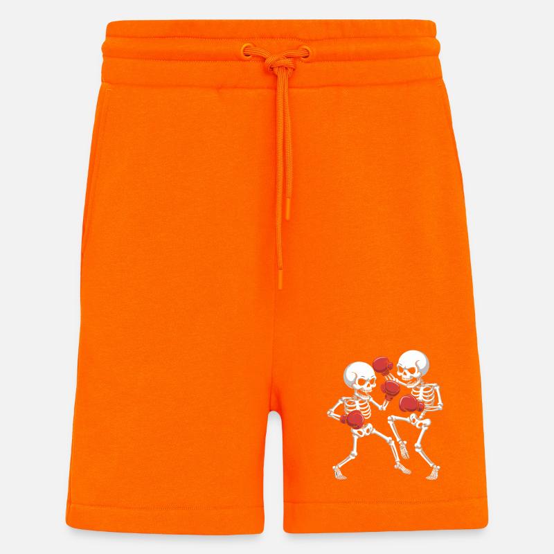 Skelettboxer Duell - Shorts - made by SPREAD - SUNSET ORANGE