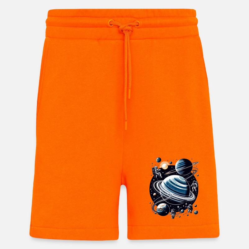 Ringplaneten Orbit: Astronauten - Shorts - made by SPREAD - SUNSET ORANGE