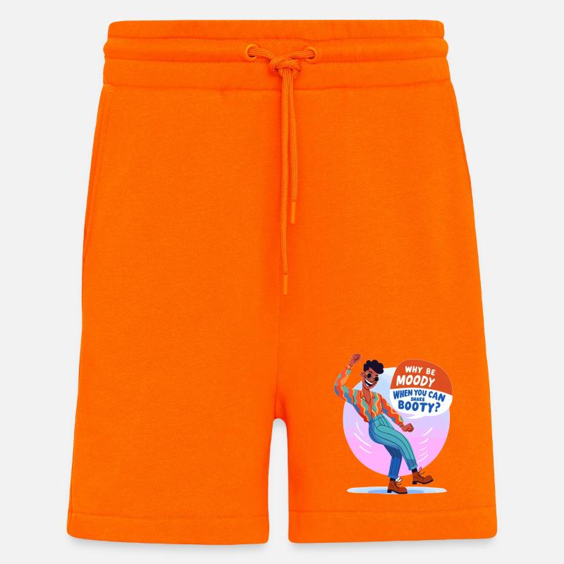 Disco boogie: Why gloomy mood? - Shorts - made by SPREAD - SUNSET ORANGE