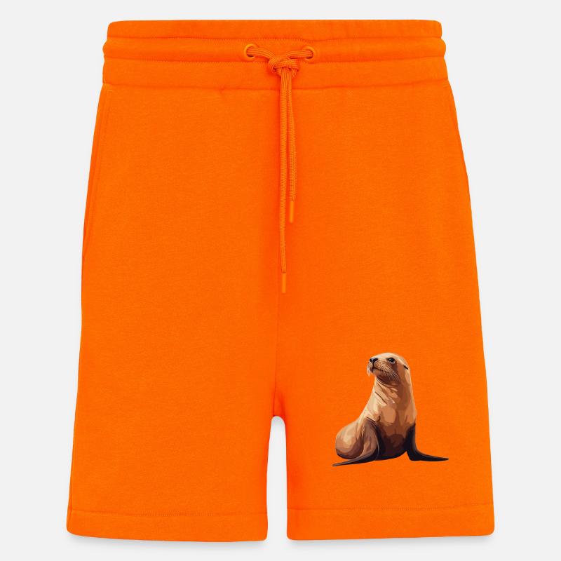 Seelöwen Seelöwe - Shorts - made by SPREAD - SUNSET ORANGE