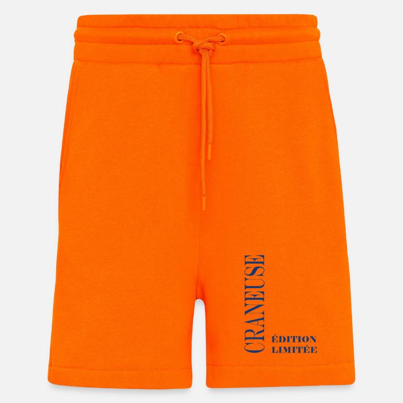 craneuse - Short bio décontracté fabriqué en UE - SUNSET ORANGE