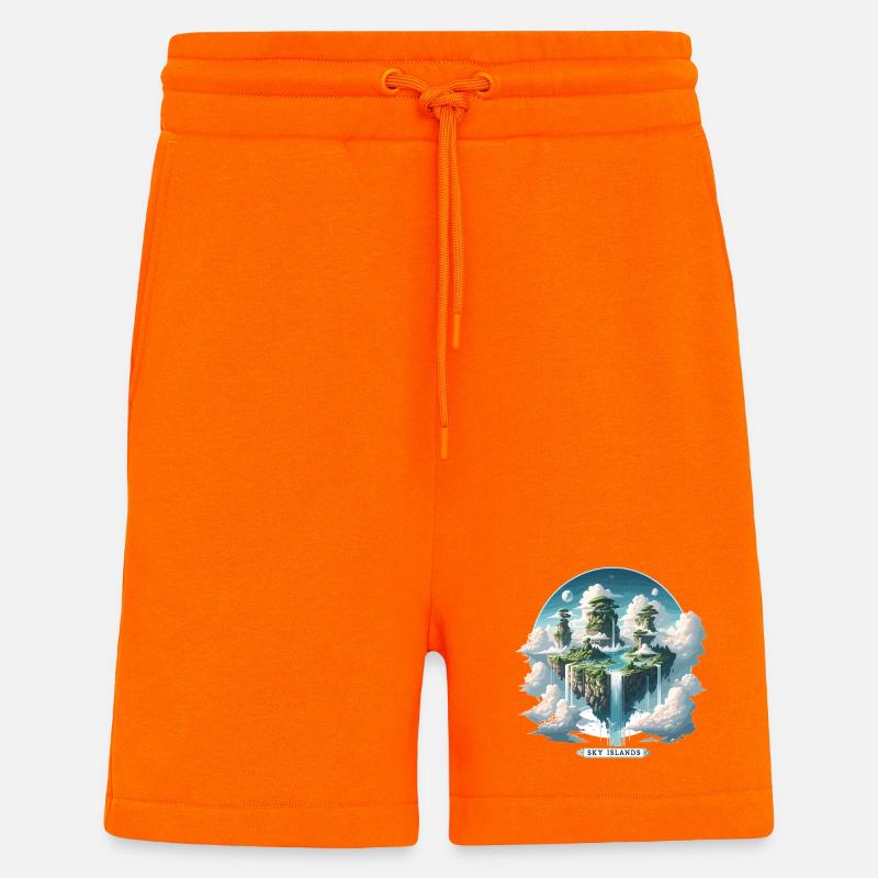 Sky Islands Sky Islands Floating - Shorts - made by SPREAD - SUNSET ORANGE