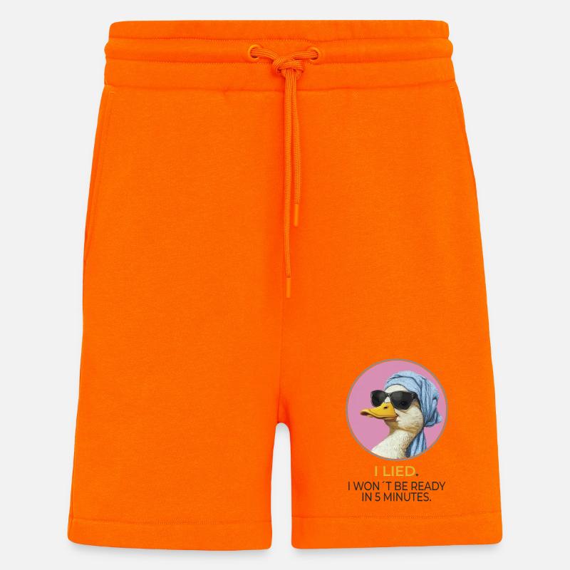 Stylische Ente – I Lied Statement Design - Shorts - made by SPREAD - SUNSET ORANGE
