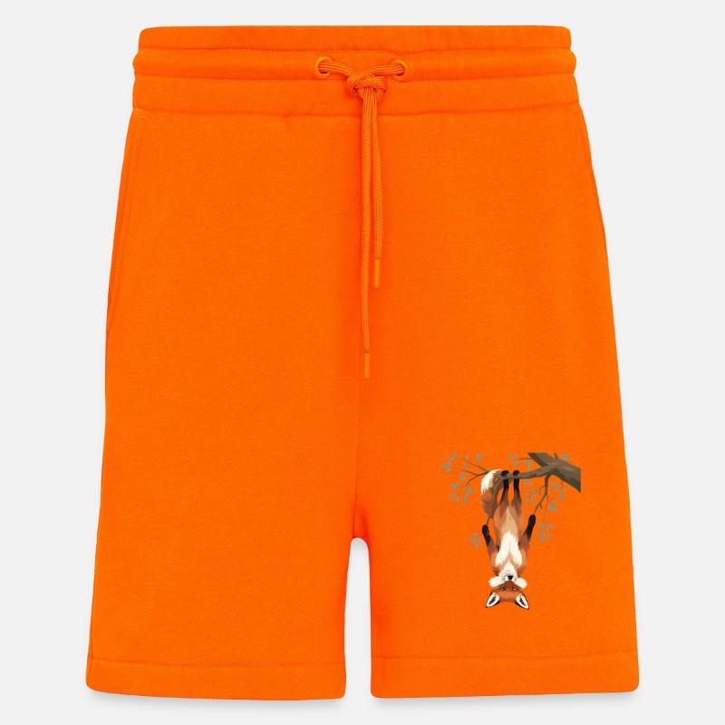 Fuchs hängt von Ast - Shorts - made by SPREAD - SUNSET ORANGE