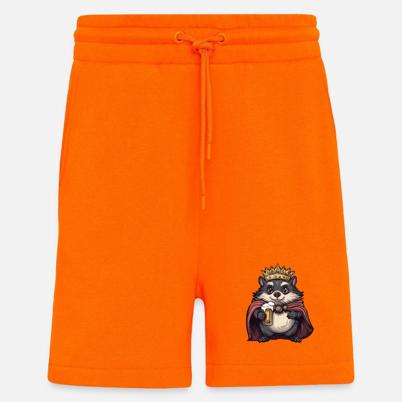 Igel Bier König - Shorts - made by SPREAD - SUNSET ORANGE