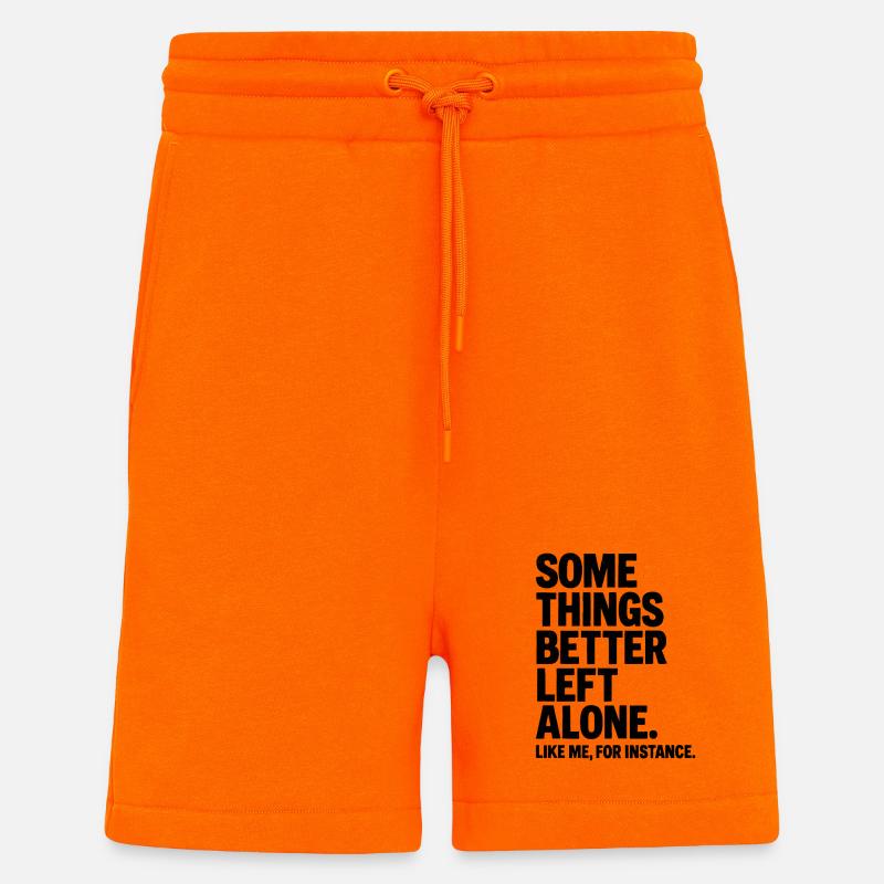 Lustiger Spruch Introvertierte Nerds Geschenkidee - Shorts - made by SPREAD - SUNSET ORANGE