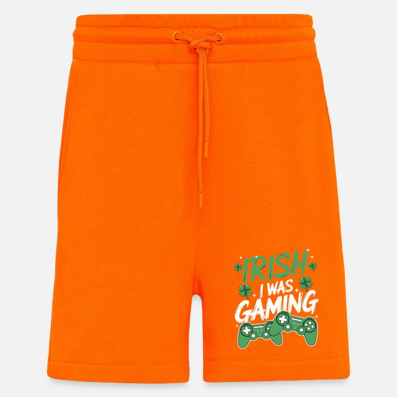 Irischer Gaming-Style - Shorts - made by SPREAD - SUNSET ORANGE
