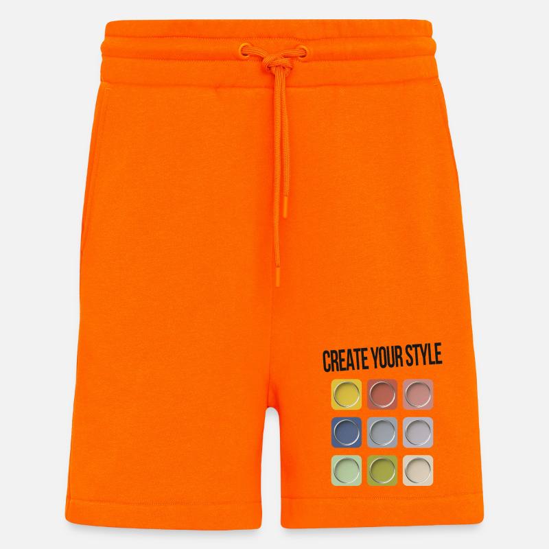 Create Your Style – Modern Statement - Shorts - made by SPREAD - SUNSET ORANGE