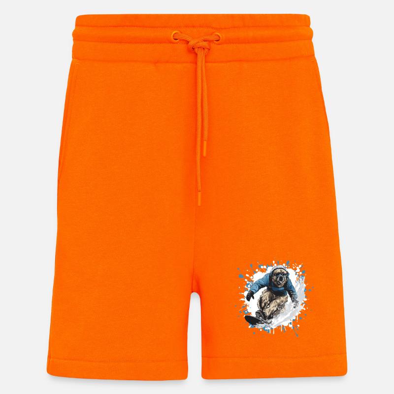 Kangal Hund Snowboard - Shorts - made by SPREAD - SUNSET ORANGE