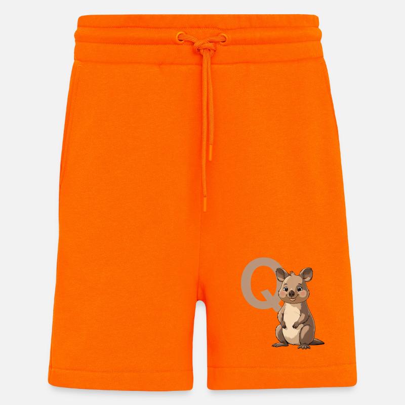 Koala mit Q Mascot-Design - Shorts - made by SPREAD - SUNSET ORANGE