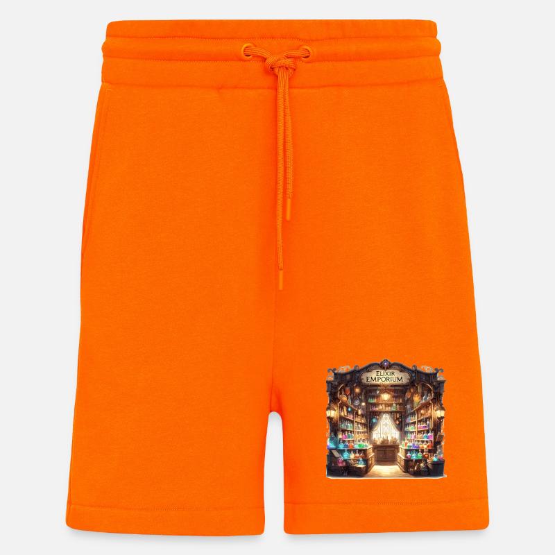 Elixir Emporium Fantasy Pharmacy - Shorts - made by SPREAD - SUNSET ORANGE