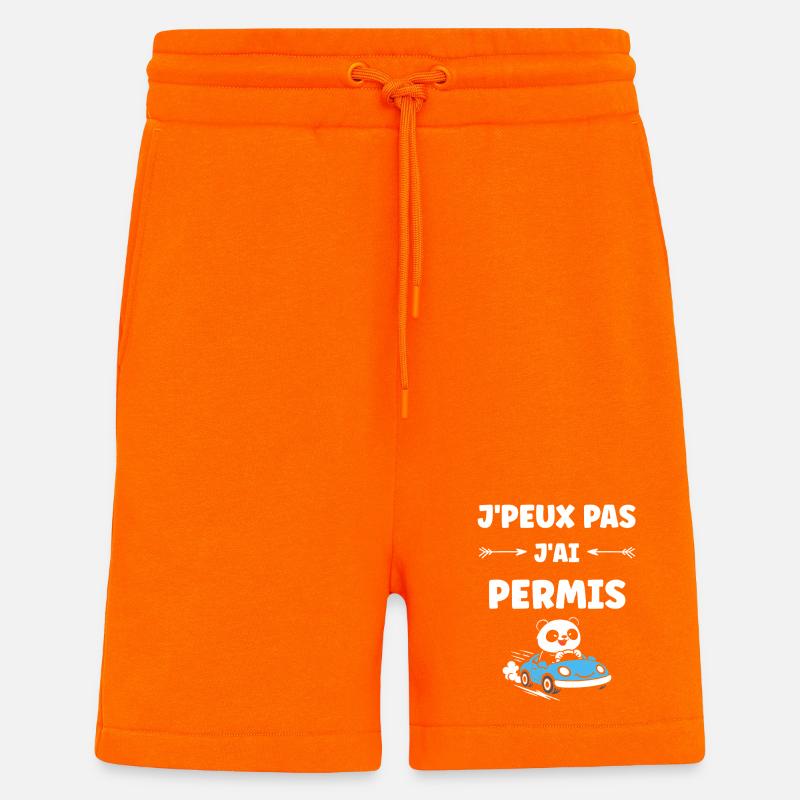 Führerschein-Humor - Shorts - made by SPREAD - SUNSET ORANGE