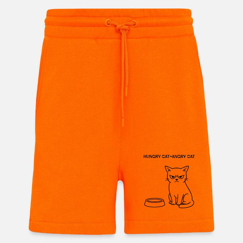 Lustiges Katzendesign - Shorts - made by SPREAD - SUNSET ORANGE