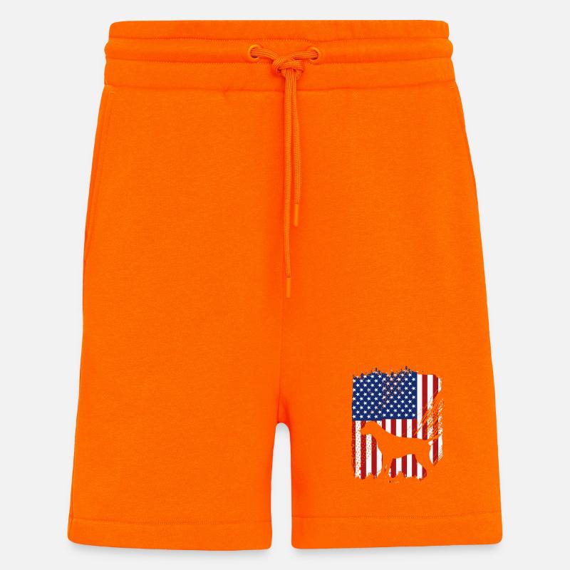Deutsch Kurzhaar Hund German Pointer - Shorts - made by SPREAD - SUNSET ORANGE